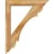 Ekena Millwork Olympic Traditional Rough Sawn Bracket w/ Offset Brace, Western Red Cedar, 6"W x 32"D x 40"H BKT0604X32X40OLY01RWR - alternate 3